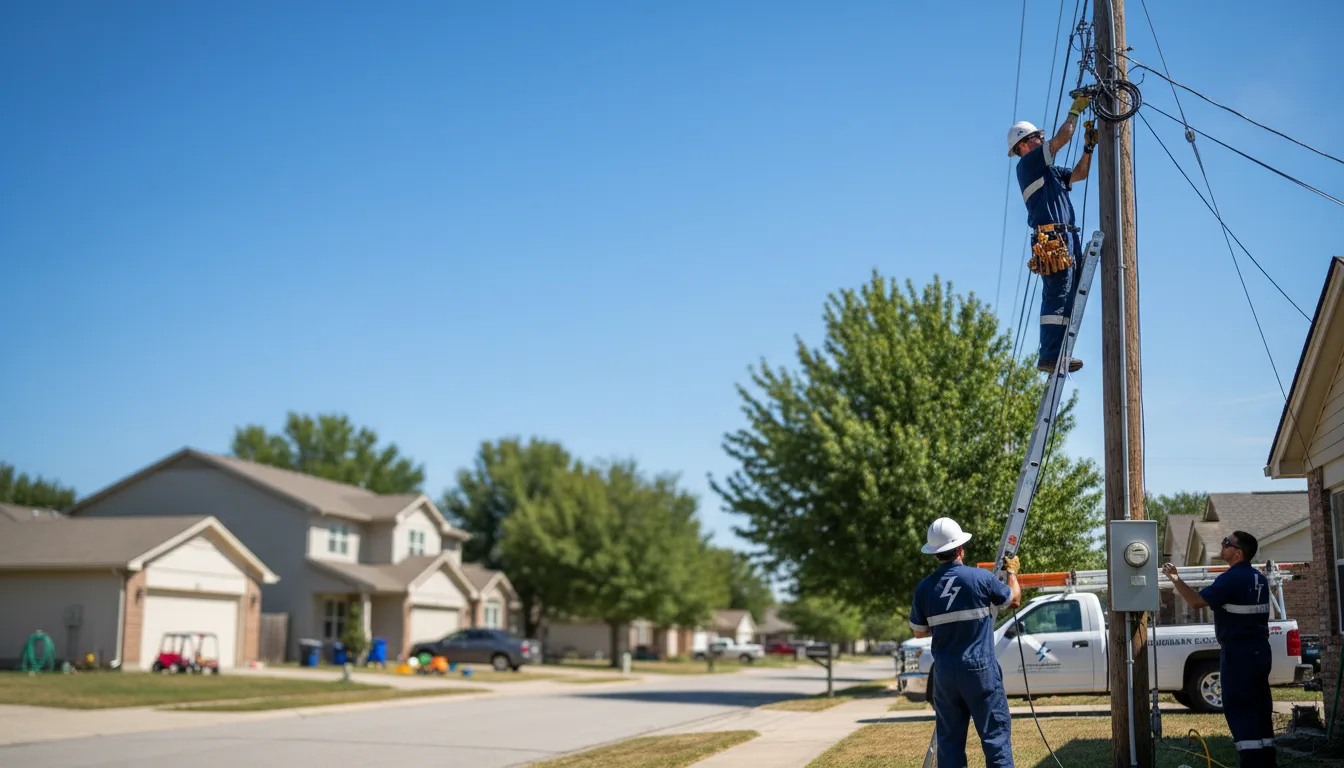 Residential electrician providing installation services in Cameron, TX